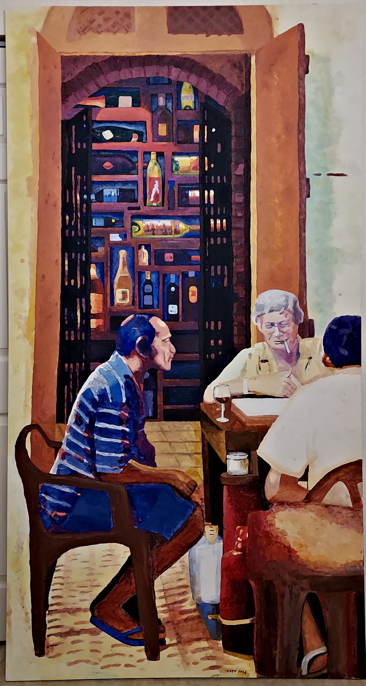 Click to Enlarge-Esc to Close ArtWork1/AcrylicArt/winecellar40x80.jpg